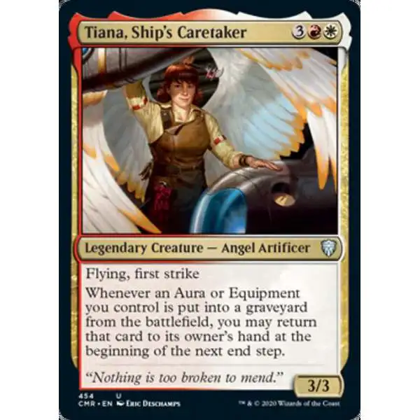 MtG Trading Card Game Commander Legends Uncommon Foil Tiana, Ship's Caretaker #454