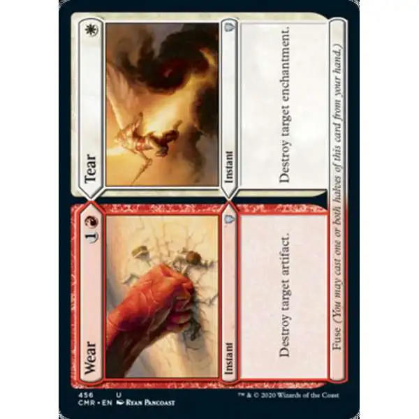 MtG Trading Card Game Commander Legends Uncommon Wear // Tear #456 [Commander Deck]