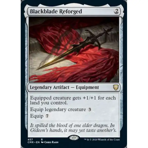 MtG Trading Card Game Commander Legends Rare Blackblade Reforged #457 [Commander Deck]