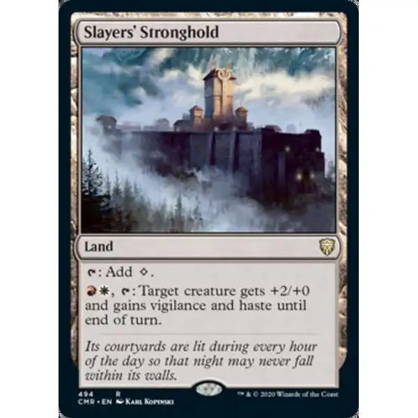 MtG Trading Card Game Commander Legends Rare Slayers' Stronghold #494 [Commander Deck]