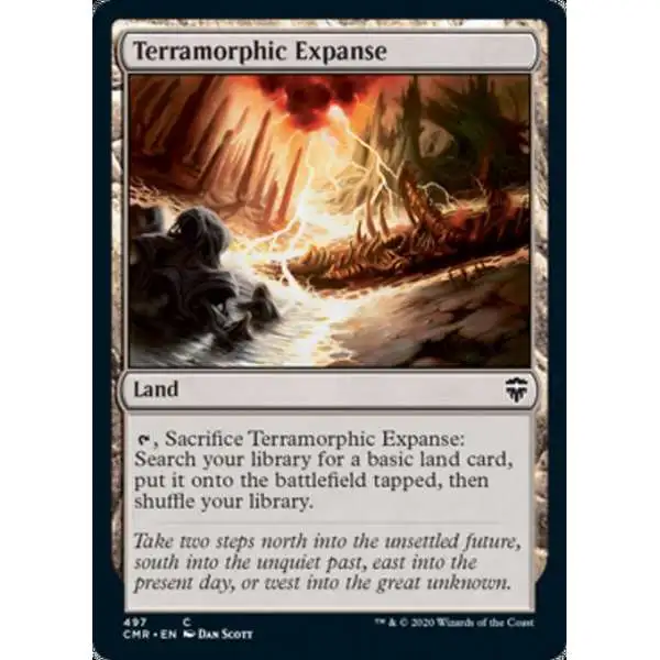 MtG Trading Card Game Commander Legends Common Terramorphic Expanse #497 [Commander Deck]