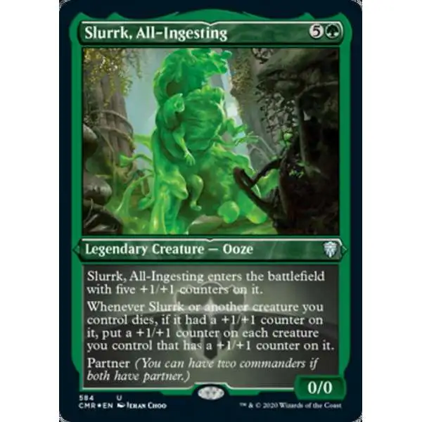MtG Trading Card Game Commander Legends Uncommon Slurrk, All-Ingesting #584 [Etched Foil]