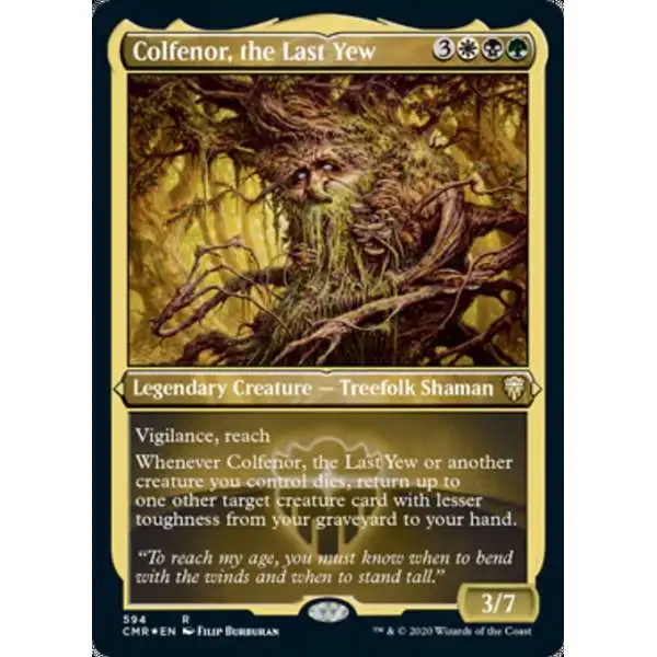 MtG Trading Card Game Commander Legends Rare Colfenor, the Last Yew #594 [Etched Foil]