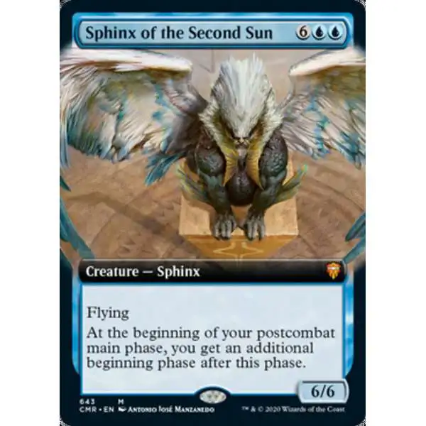 MtG Trading Card Game Commander Legends Mythic Rare Sphinx of the Second Sun #643 [Extended Art]