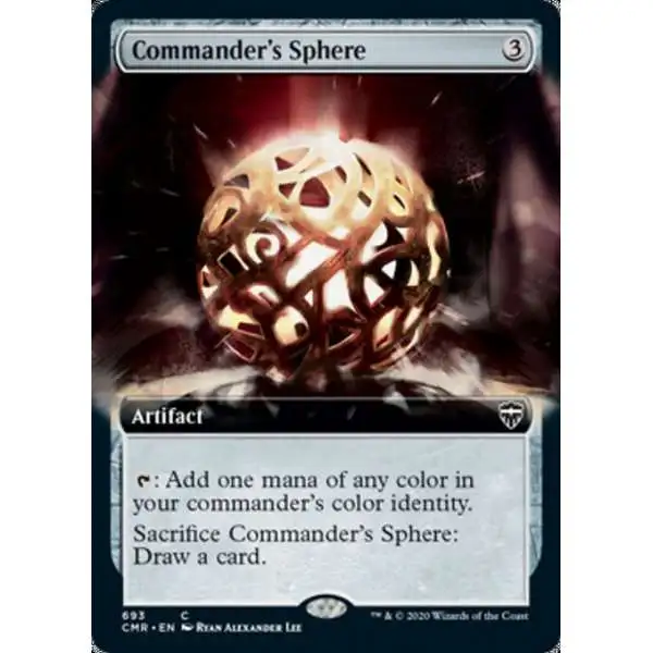 MtG Trading Card Game Commander Legends Common Commander's Sphere #693 [Extended Art]