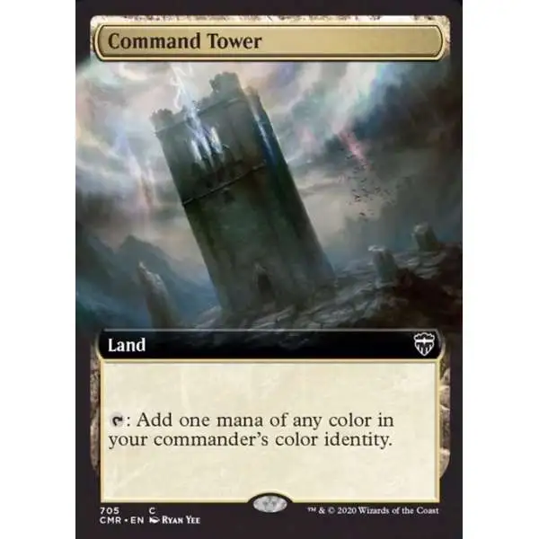 MtG Trading Card Game Commander Legends Common Command Tower #705 [Extended Art]