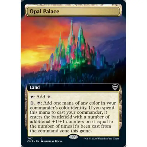 MtG Trading Card Game Commander Legends Common Opal Palace #707 [Extended Art]