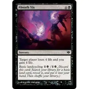 MtG Trading Card Game Conflux Common Foil Absorb Vis #40
