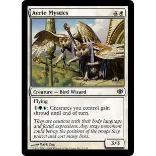 MtG Trading Card Game Conflux Uncommon Aerie Mystics #1