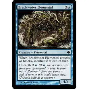MtG Trading Card Game Conflux Common Brackwater Elemental #21