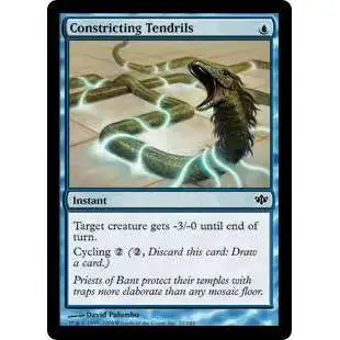 MtG Trading Card Game Conflux Common Foil Constricting Tendrils #22