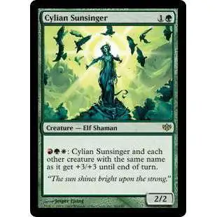 MtG Trading Card Game Conflux Rare Cylian Sunsinger #80