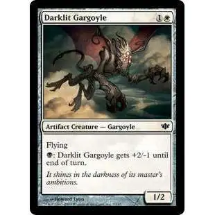 MtG Trading Card Game Conflux Common Foil Darklit Gargoyle #7