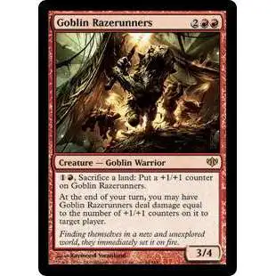 MtG Trading Card Game Conflux Rare Goblin Razerunners #64