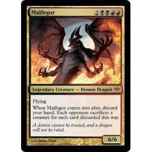 MtG Trading Card Game Conflux Mythic Rare Malfegor #117