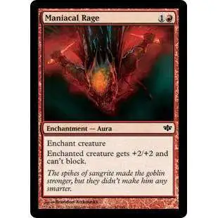 MtG Trading Card Game Conflux Common Maniacal Rage #68