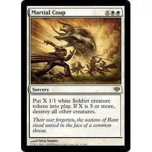 MtG Trading Card Game Conflux Rare Martial Coup #11 [Moderately Played FOIL] [Moderately Played]