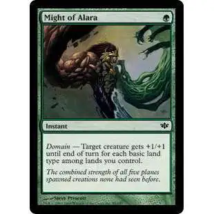 MtG Trading Card Game Conflux Common Foil Might of Alara #85