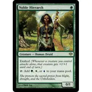 MtG Trading Card Game Conflux Rare Foil Noble Hierarch #87