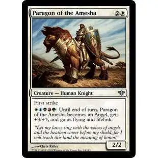 MtG Trading Card Game Conflux Uncommon Foil Paragon of the Amesha #14
