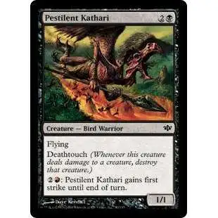 MtG Trading Card Game Conflux Common Foil Pestilent Kathari #50