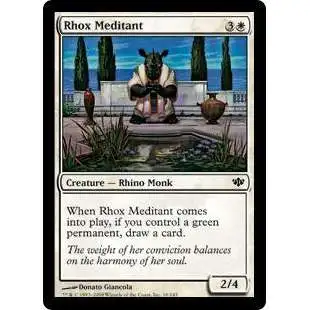 MtG Trading Card Game Conflux Common Rhox Meditant #16