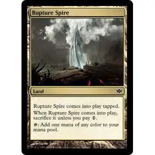MtG Trading Card Game Conflux Common Foil Rupture Spire #144
