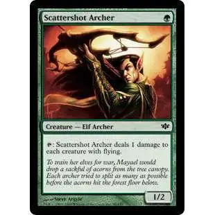 MtG Trading Card Game Conflux Common Foil Scattershot Archer #90