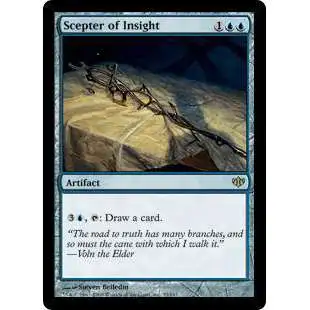 MtG Trading Card Game Conflux Rare Scepter of Insight #33