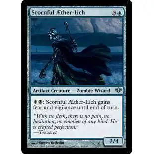MtG Trading Card Game Conflux Uncommon Foil Scornful AEther-Lich #34