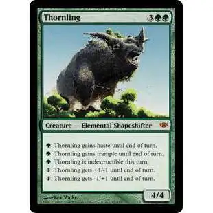 MtG Trading Card Game Conflux Mythic Rare Thornling #95