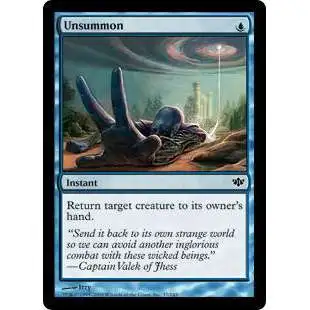 MtG Trading Card Game Conflux Common Unsummon #37