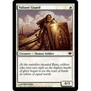 MtG Trading Card Game Conflux Common Valiant Guard #19