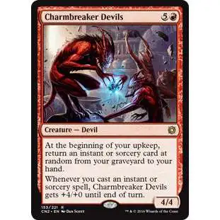 MtG Trading Card Game Conspiracy: Take the Crown Rare Charmbreaker Devils #153