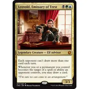 MtG Trading Card Game Conspiracy: Take the Crown Mythic Rare Leovold, Emissary of Trest #77