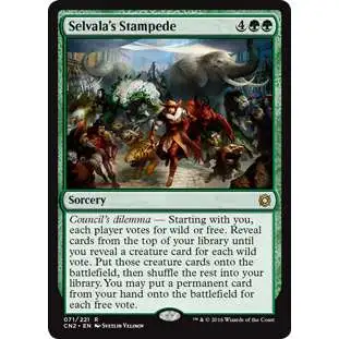 MtG Trading Card Game Conspiracy: Take the Crown Rare Selvala's Stampede #71