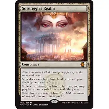 MtG Trading Card Game Conspiracy: Take the Crown Mythic Rare Sovereign's Realm #10