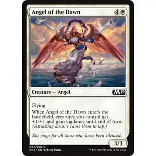 MtG 2019 Core Set Common Angel of the Dawn #7