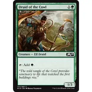 MtG 2019 Core Set Common Druid of the Cowl #177