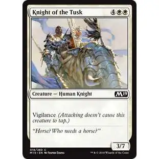 MtG 2019 Core Set Common Knight of the Tusk #18