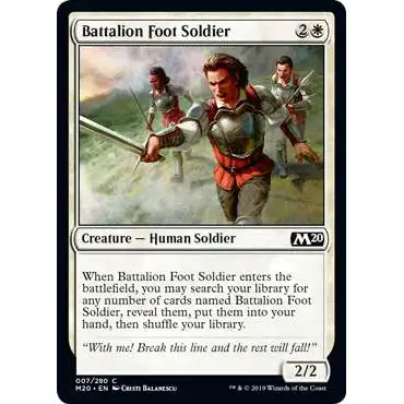 MtG 2020 Core Set Common FOIL Battalion Foot Soldier #7