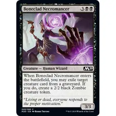 MtG 2020 Core Set Common Boneclad Necromancer #93