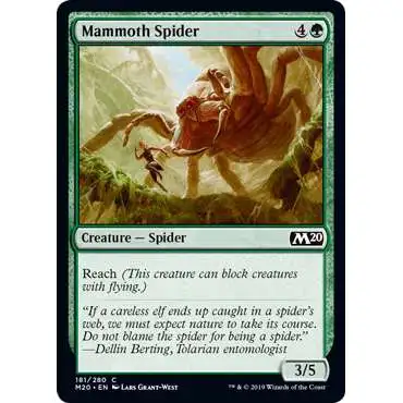 MtG 2020 Core Set Common Mammoth Spider #181