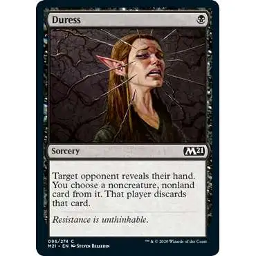MtG 2021 Core Set Common Duress #96