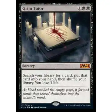 MtG 2021 Core Set Mythic Rare Grim Tutor #103