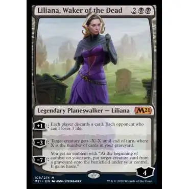 MtG 2021 Core Set Mythic Rare Liliana, Waker of the Dead #108