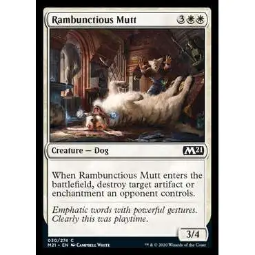 MtG 2021 Core Set Common Rambunctious Mutt #30