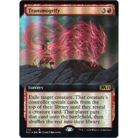 MtG 2021 Core Set Rare Transmogrify #167 [Extended Art Foil]