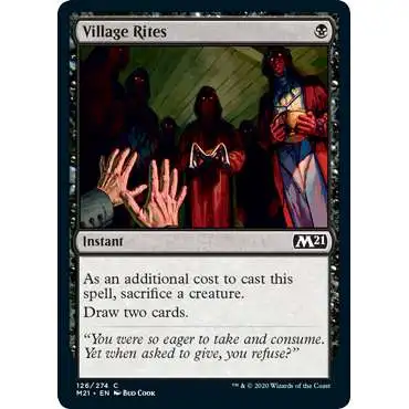 MtG 2021 Core Set Common Foil Village Rites #126