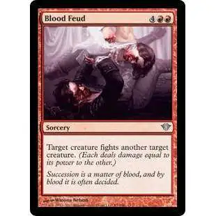 MtG Trading Card Game Dark Ascension Uncommon Blood Feud #83